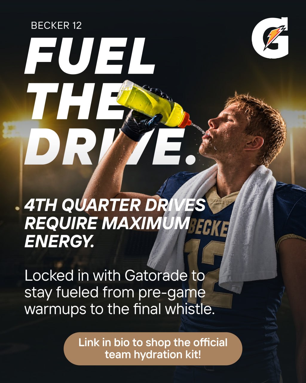 Becker 12 x Gatorade — Fuel the drive